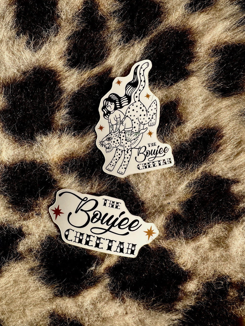The Boujee Cheetah Stickers