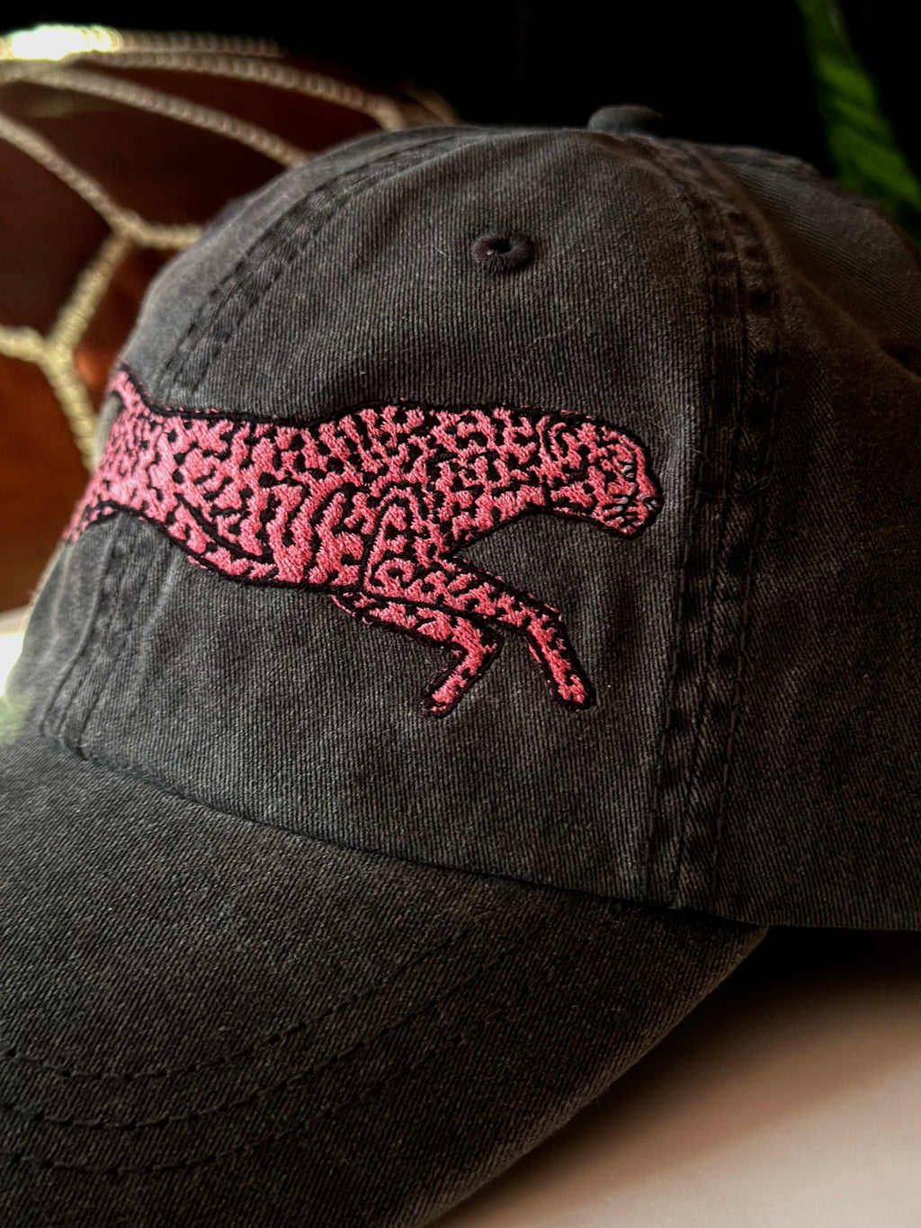 Pink Cheetah Baseball Cap