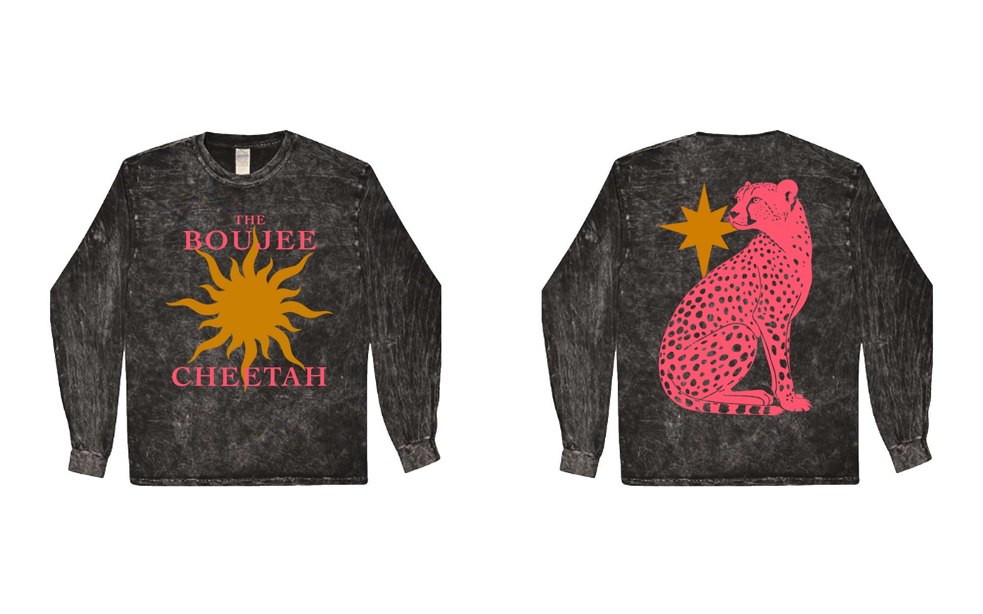 Bright & Boujee Mineral Wash Long Sleeve T-shirt